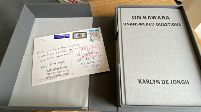 Special book edition, signed by ON KAWARA: "UNANSWERED QUESTIONS" by On Kawara
