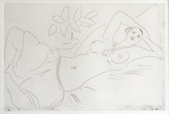 Etching - 'Odalisque couchée' by Henri Matisse