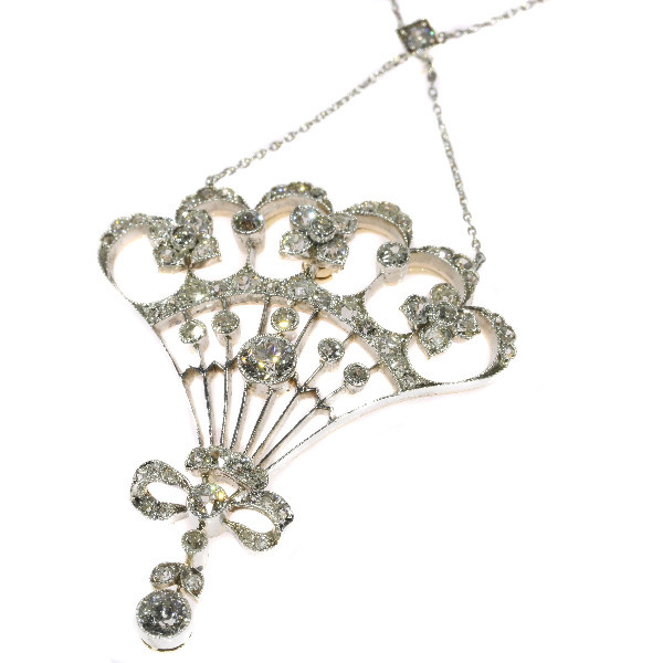 Belle Epoque diamond pendant most probably Austrian Hungarian by Unknown artist