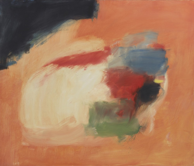 Composition au fond orange by Eugène Brands