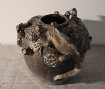 Amazing Earthenware vase by Couzijn van Leeuwen