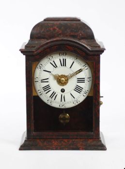 A small Swiss 'Neuchâteloise' alarm wall timepiece, circa 1740 by Unknown artist