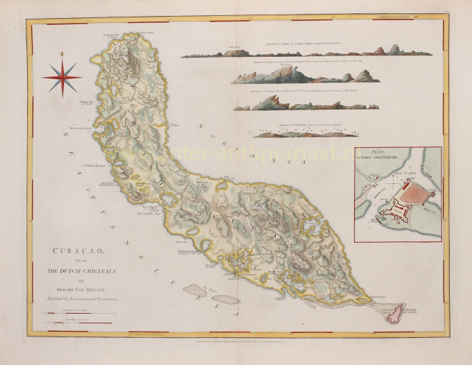 Curaçao - Robert Sayer, 1775 by Gerard van Keulen