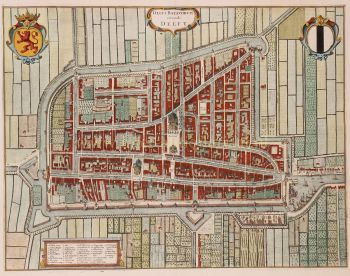 The city of Delft in 1649 by Joan Blaeu
