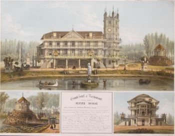 Chateau La Petite Suisse (Villa Kanjel)  by Theodore Müller/ Lemercier