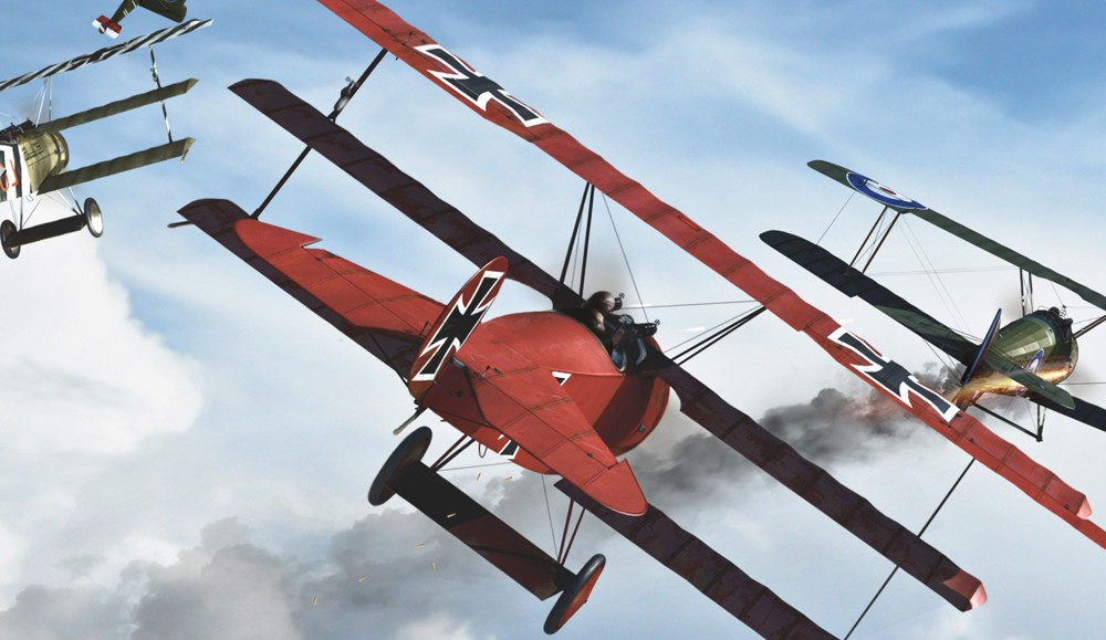 Red plane and Manfred Richthofen - Gallerease