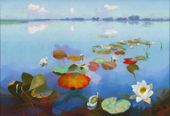 Water-Lillies De Loosdrechtse Plassen by Dirk Smorenberg
