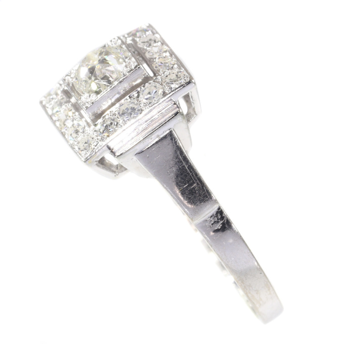 Vintage Fifties diamond Art Deco engagement ring by Artista Sconosciuto