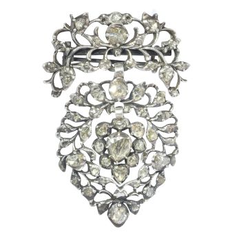 Antique 18th Century diamond set Flemish Heart brooch by Unbekannter Künstler