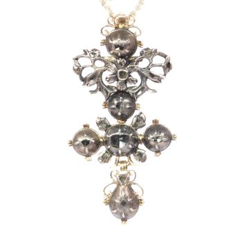 High quality Baroque diamond cross by Unknown Artist